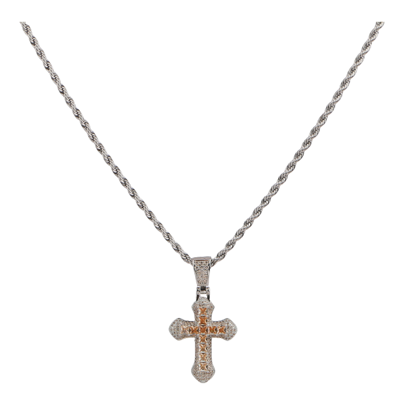 Radiant Cross Pendant Necklace