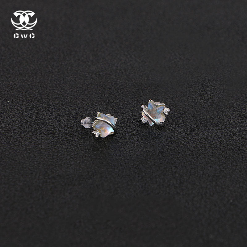 Iridescent Star Earrings