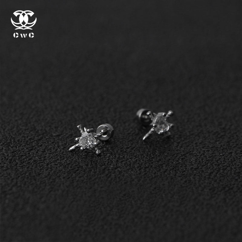 Crystal Starburst Stud Earrings