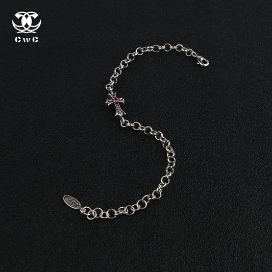 Divine Scarlet Cross Bracelet