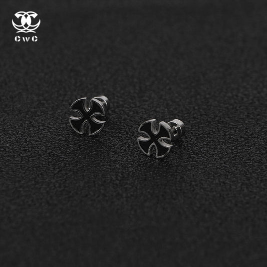 Iron Cross Stud Earrings