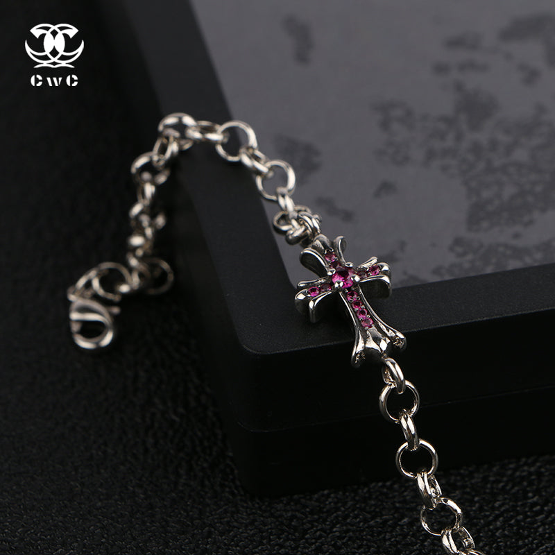 Divine Scarlet Cross Bracelet