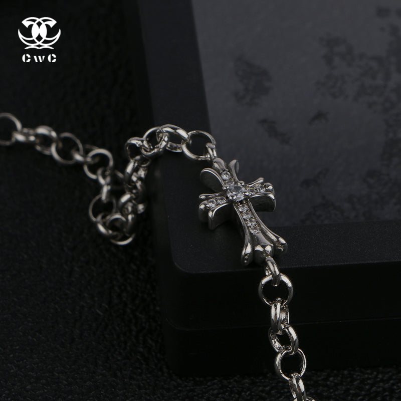 Divine Scarlet Cross Bracelet