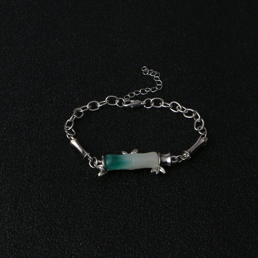Emerald Bamboo Bracelet