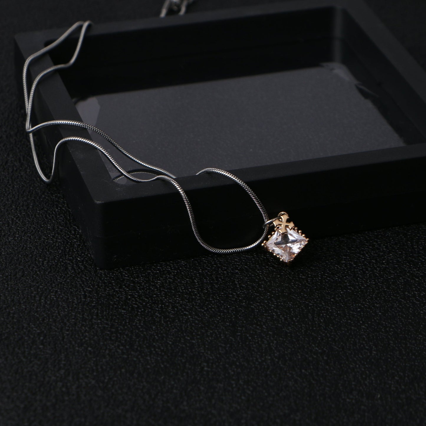 Radiant Cross Diamond Pendant