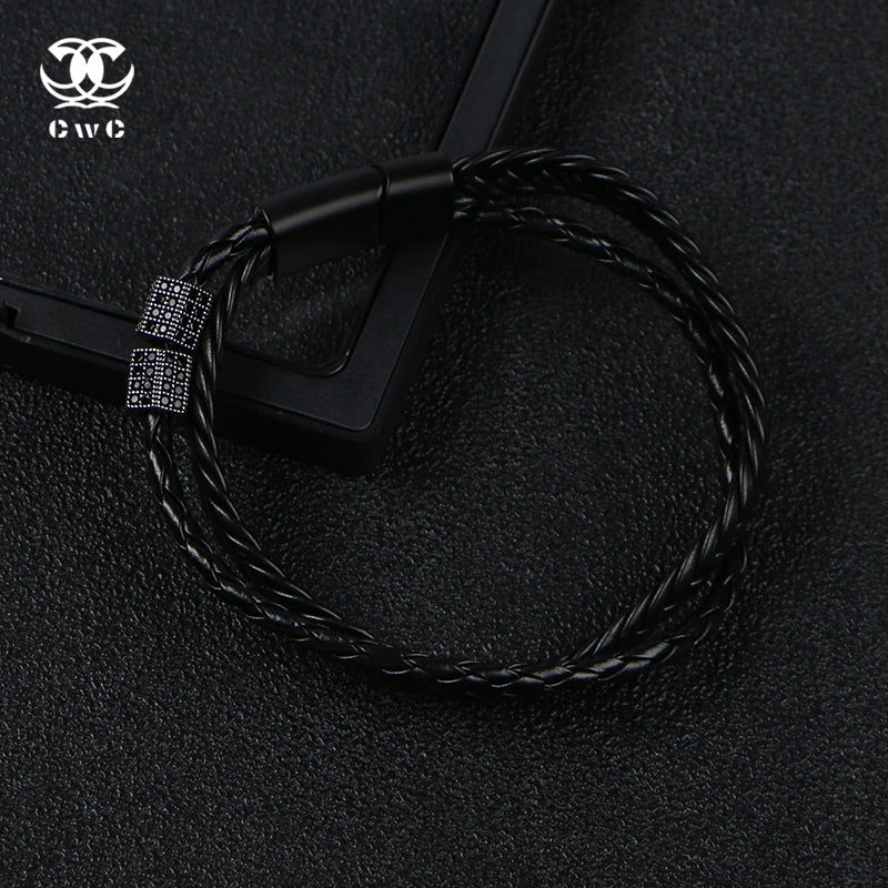 Obsidian Twist Bracelet