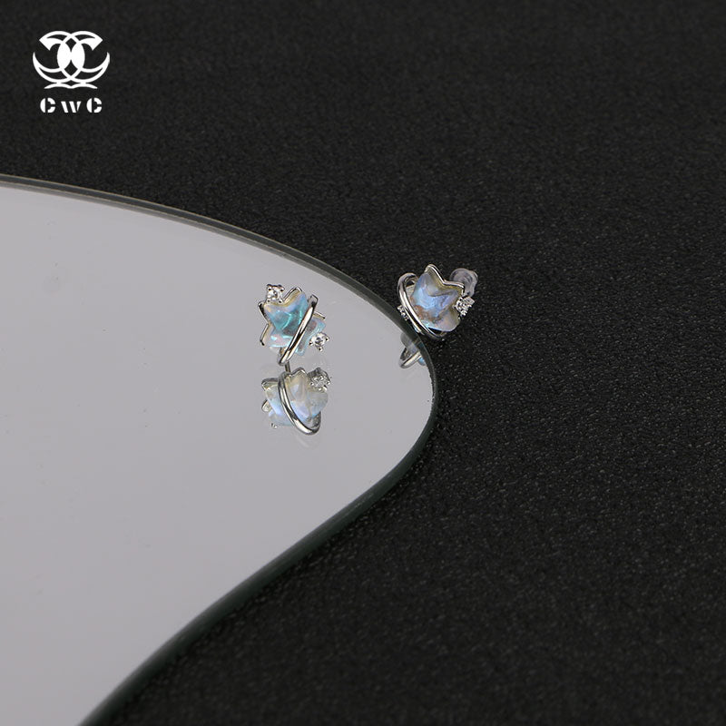 Iridescent Star Earrings