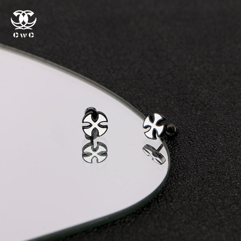 Iron Cross Stud Earrings