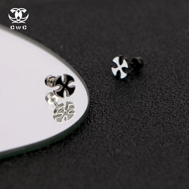 Iron Cross Stud Earrings