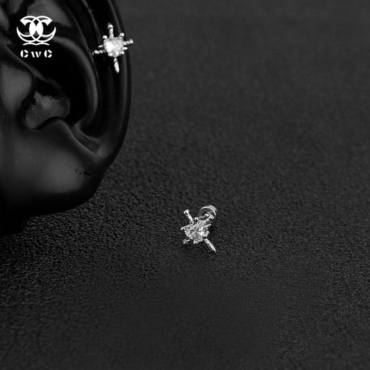 Crystal Starburst Stud Earrings