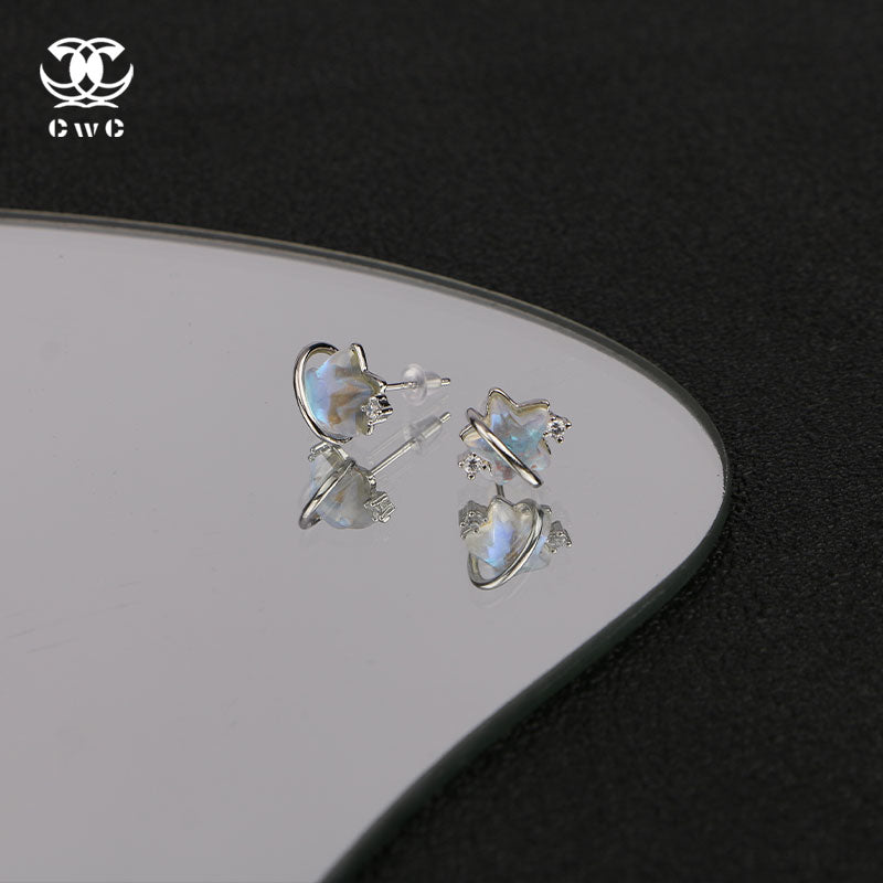 Iridescent Star Earrings