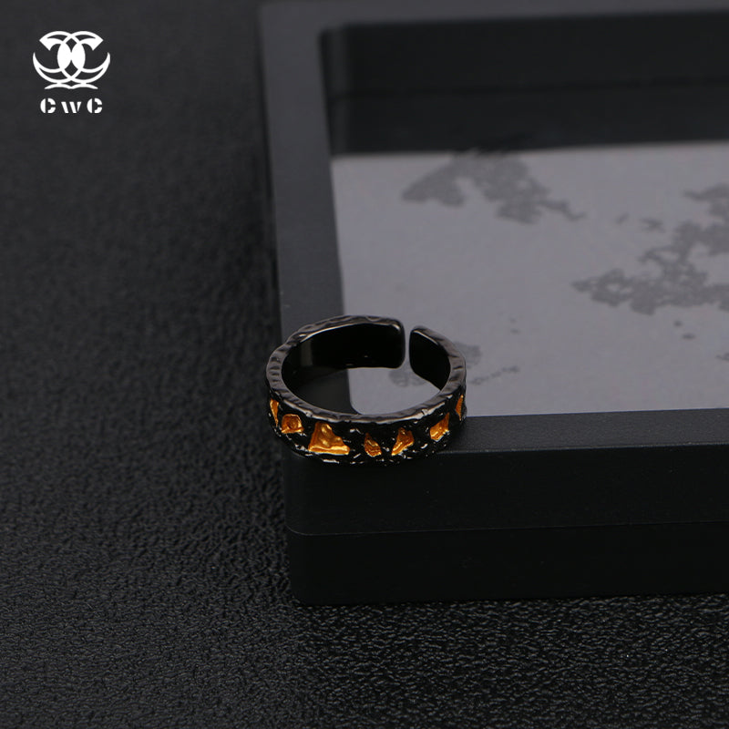 Obsidian Ember Ring