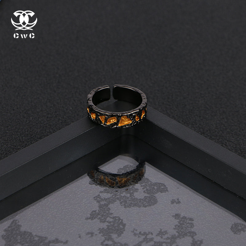 Obsidian Ember Ring