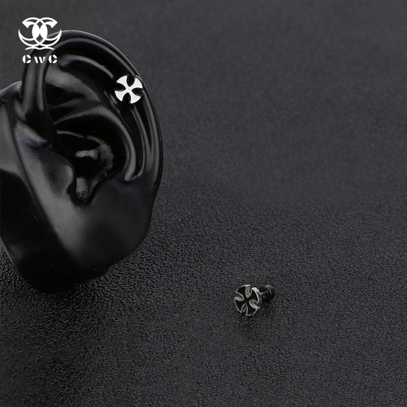 Iron Cross Stud Earrings