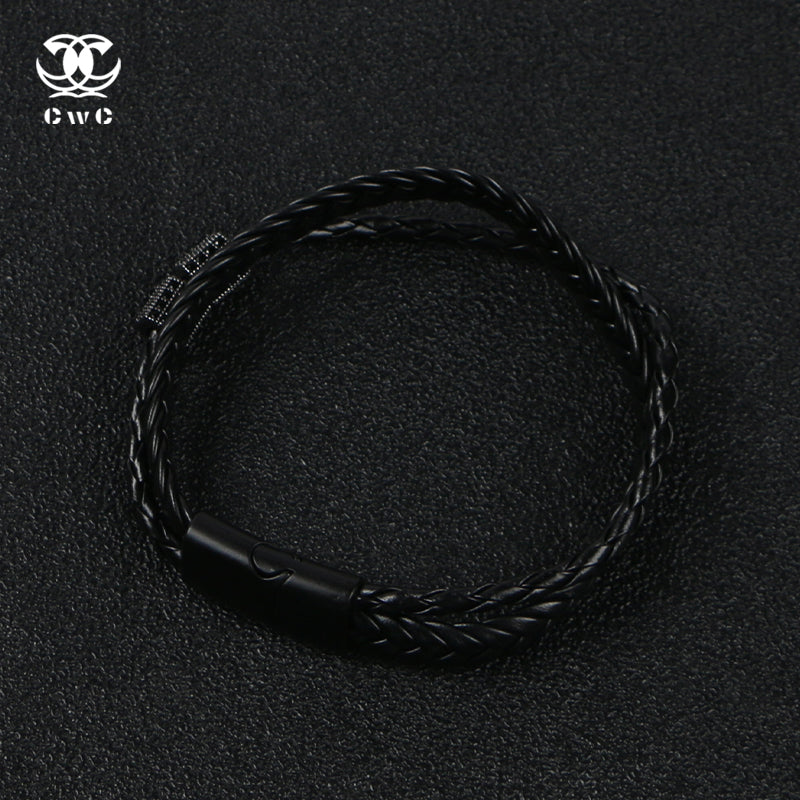 Obsidian Twist Bracelet