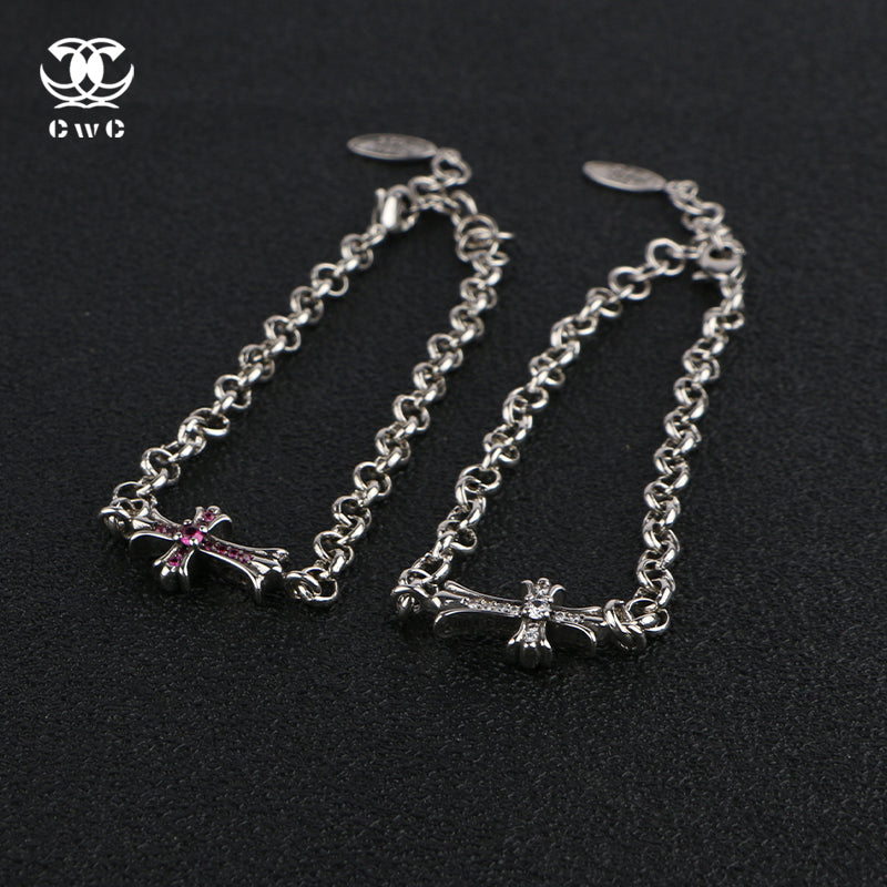 Divine Scarlet Cross Bracelet