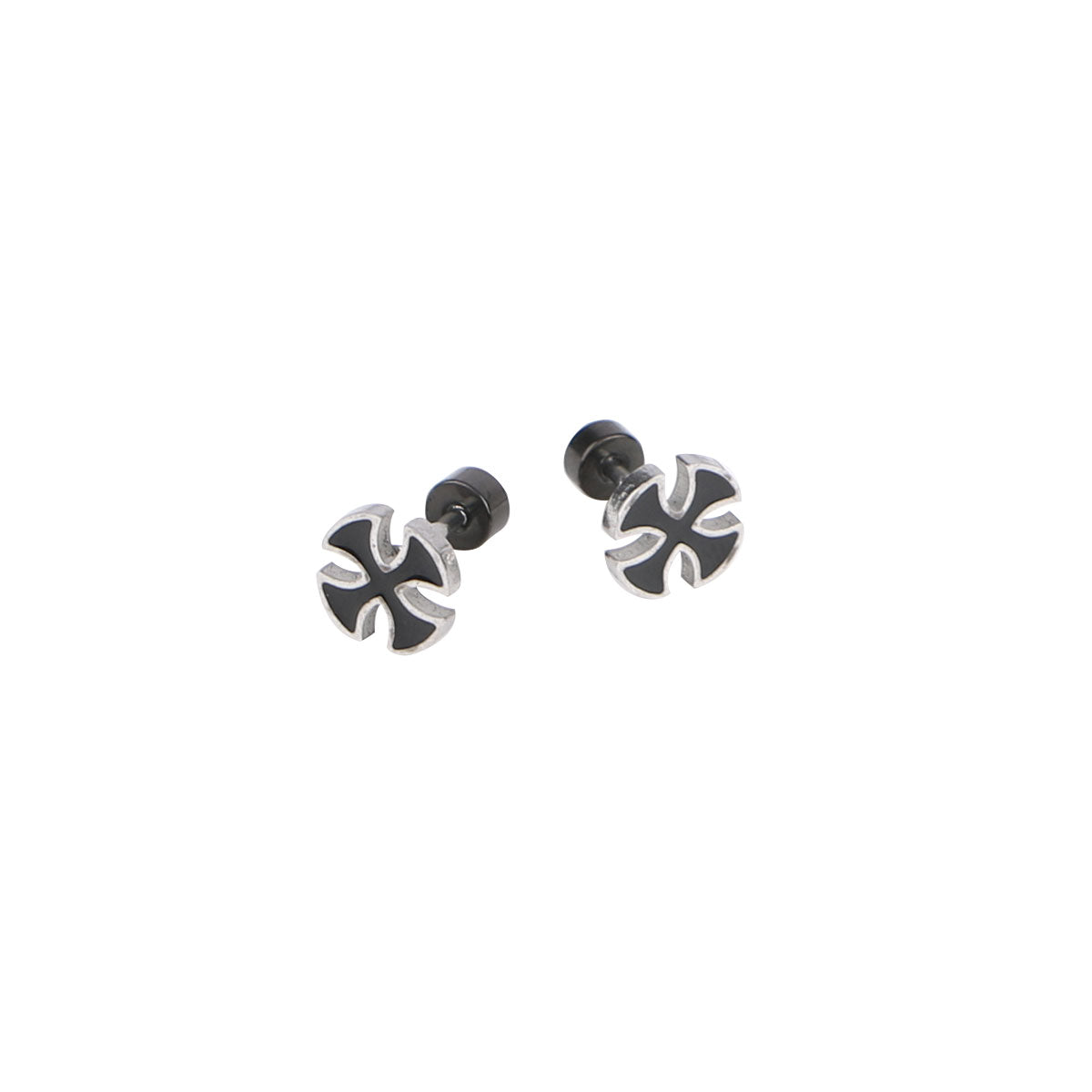 Iron Cross Stud Earrings