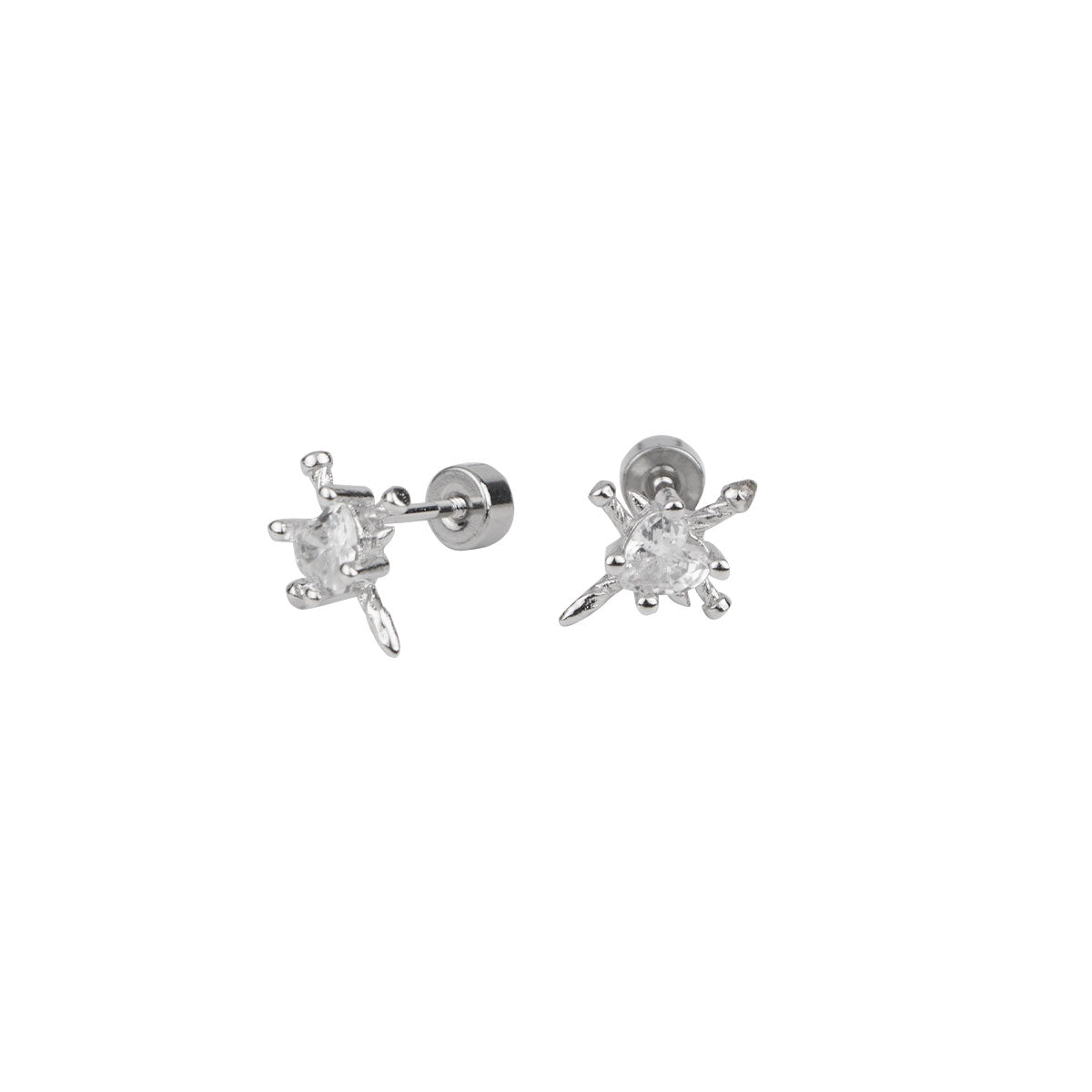Crystal Starburst Stud Earrings