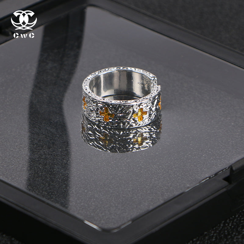 Adjustable Gold Cross Ring – CwC Jewelry