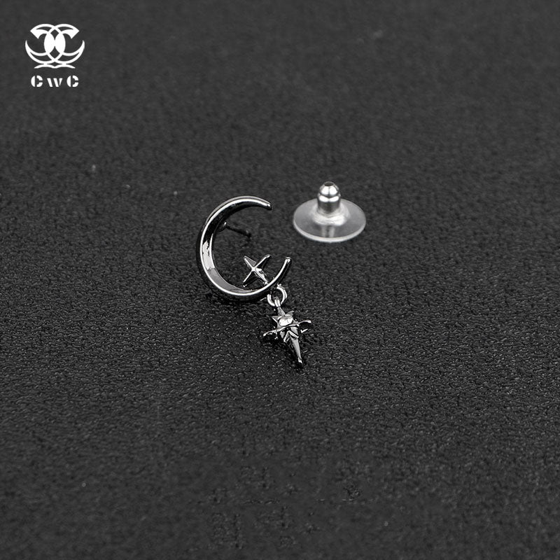 Celestial Star Drop Hoop Earrings