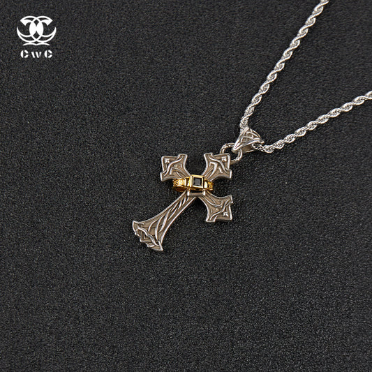 Royal Crest Cross Necklace