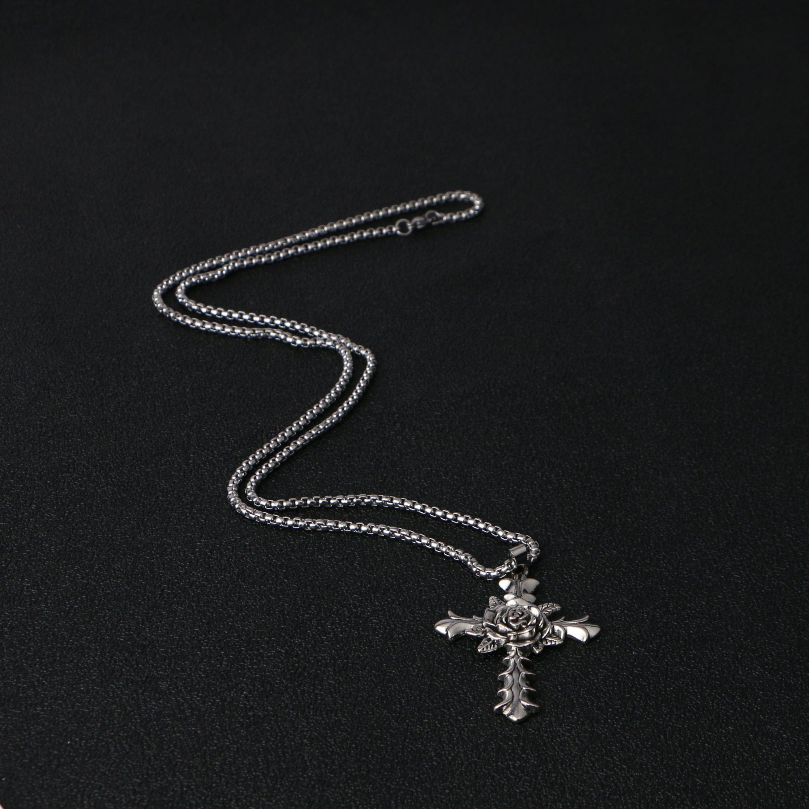 Rose Thorn Cross Pendant – CwC Jewelry