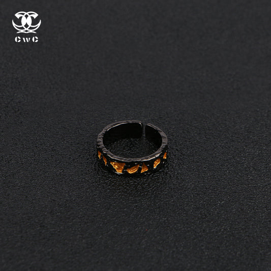 Obsidian Ember Ring