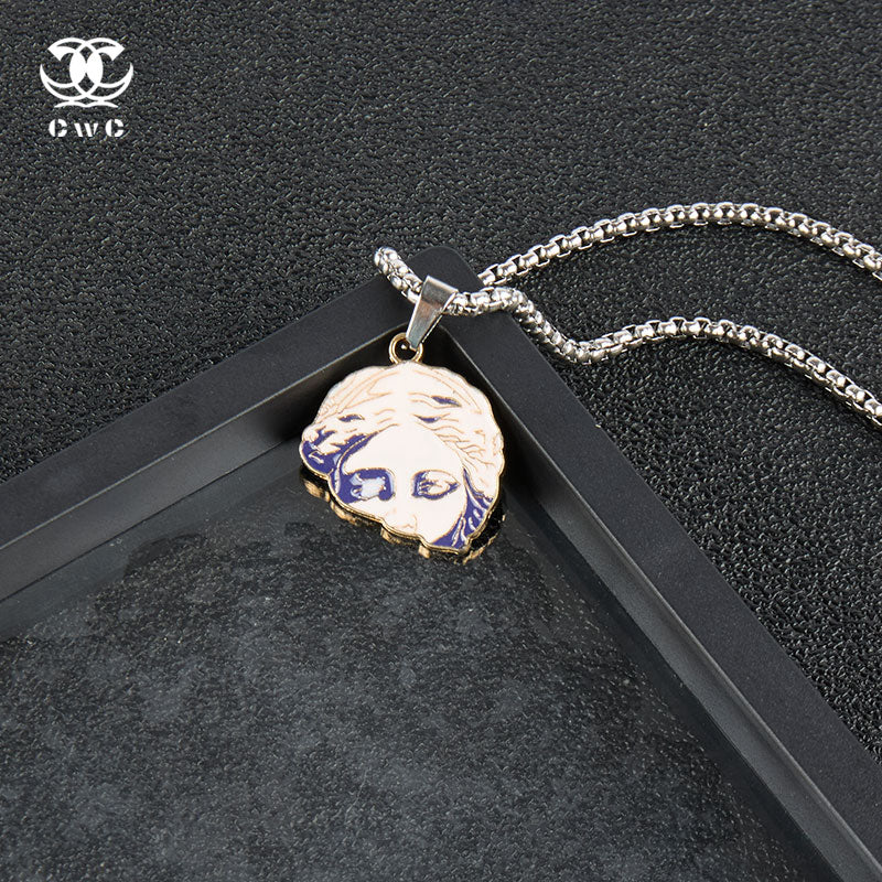 Venus Bust Pendant Necklace