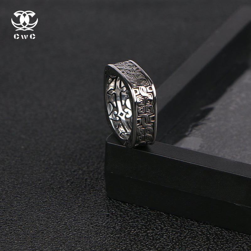 Temple Cipher Ring
