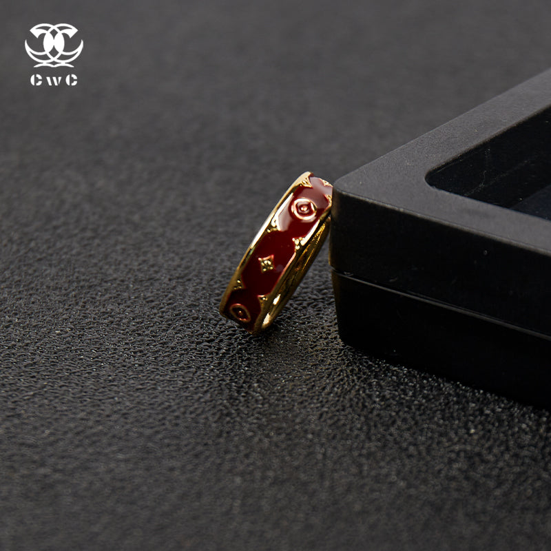 Crimson Crest Ring