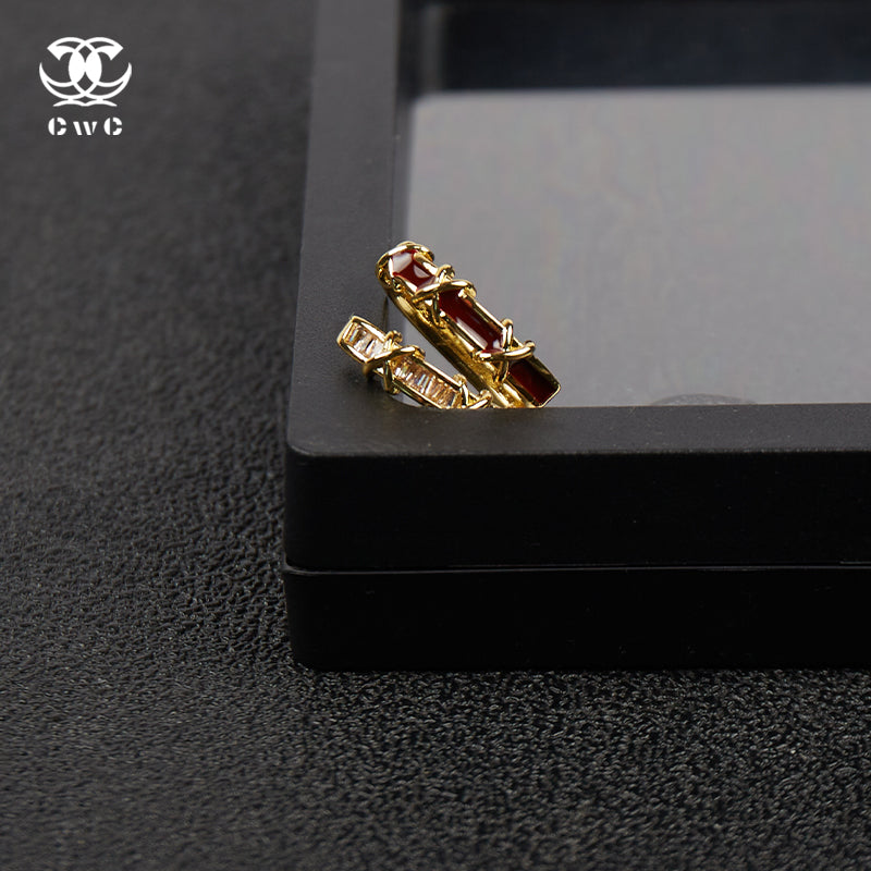 Crimson Crossfire Ring