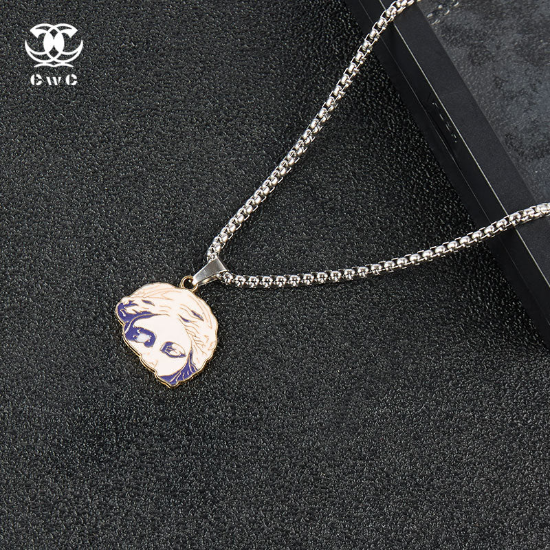 Venus Bust Pendant Necklace