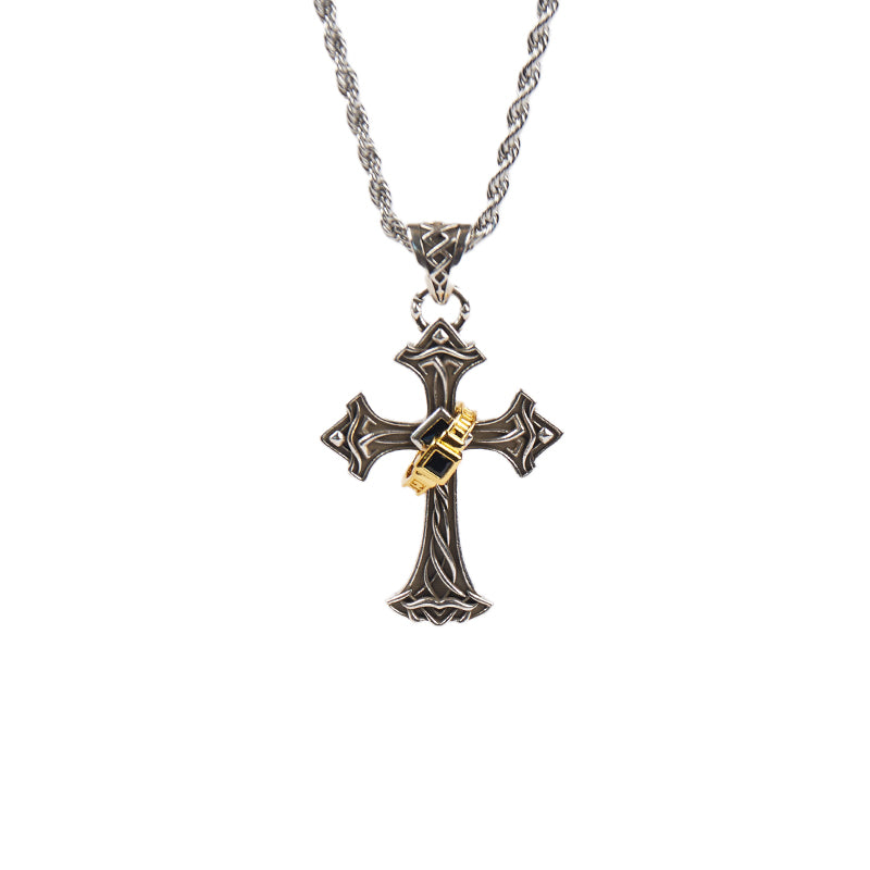 Royal Crest Cross Necklace