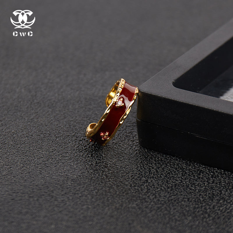 Golden Rouge Blossom Ring