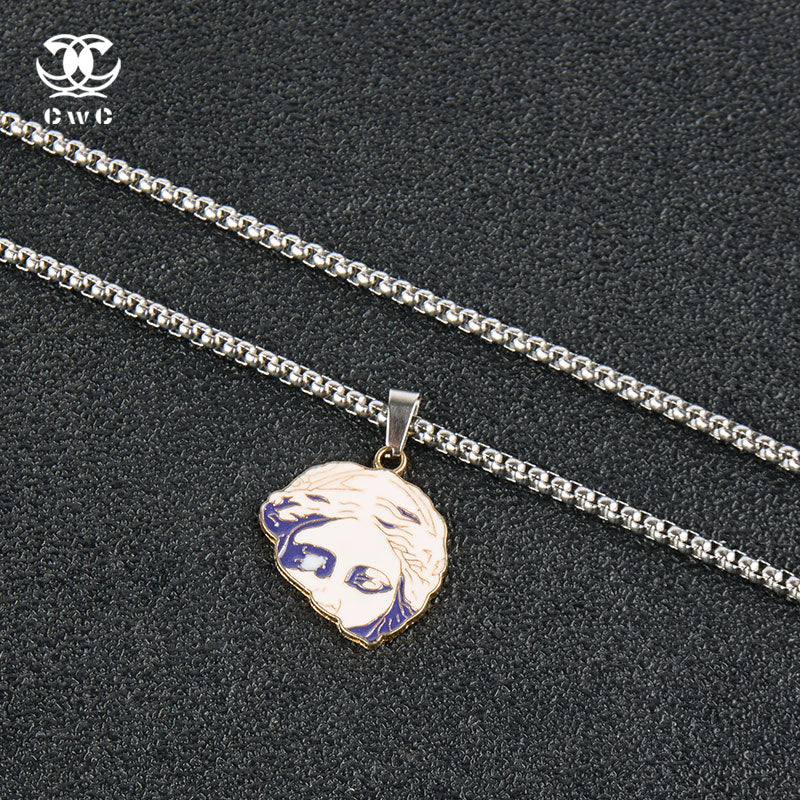 Venus Bust Pendant Necklace