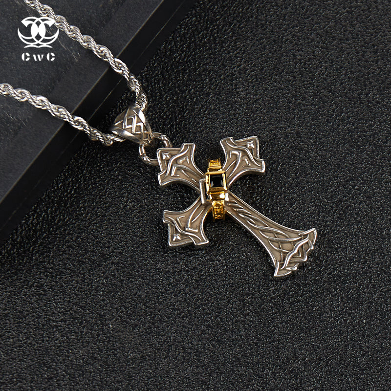 Royal Crest Cross Necklace