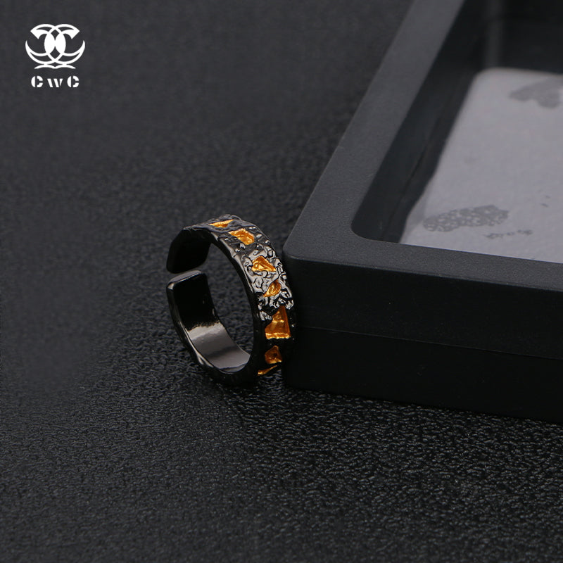 Obsidian Ember Ring