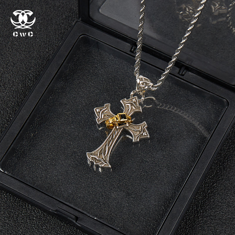 Royal Crest Cross Necklace