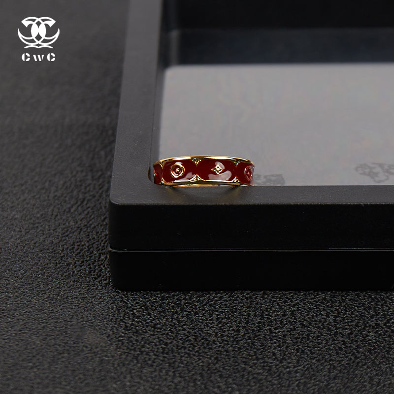 Crimson Crest Ring