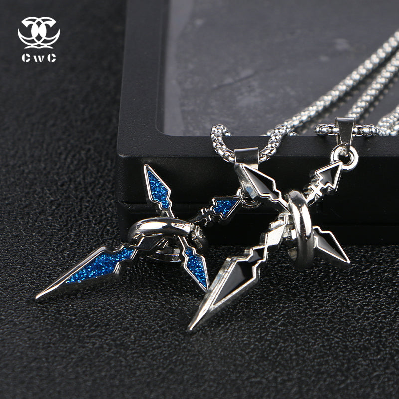 Neon Shuriken Pendant