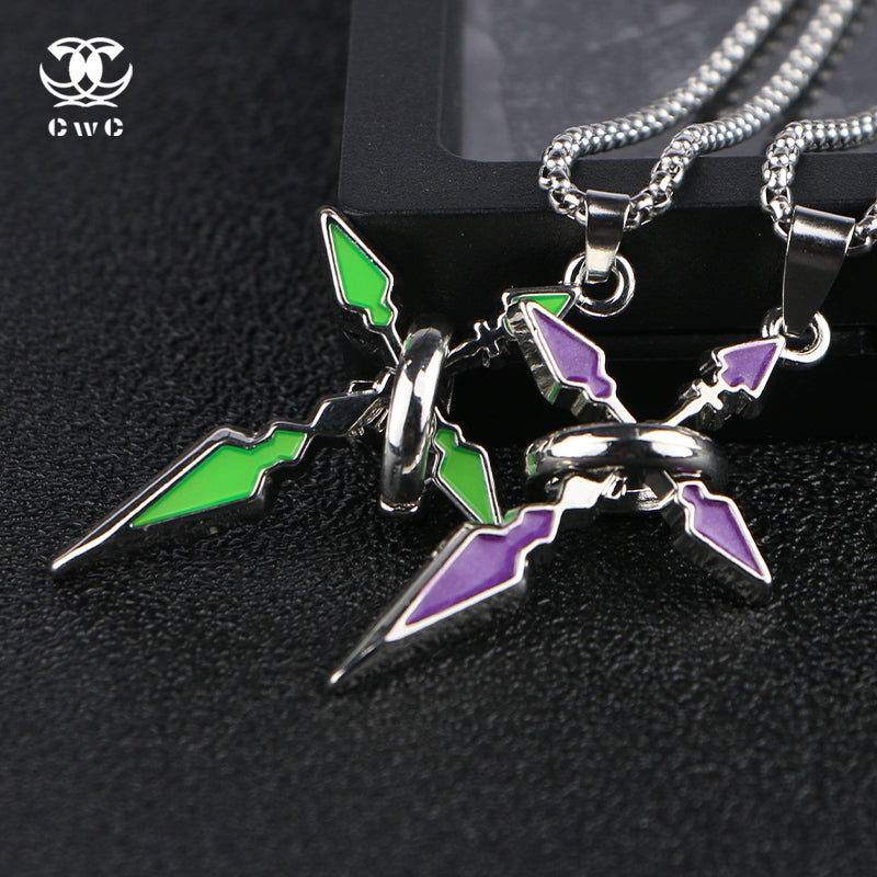 Neon Shuriken Pendant