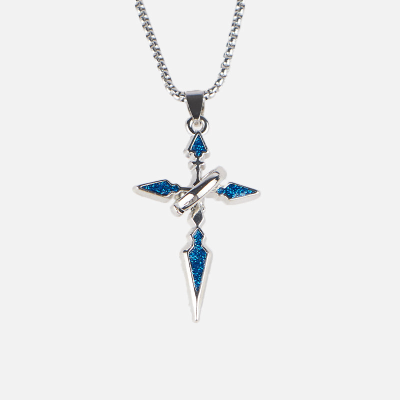 Neon Shuriken Pendant