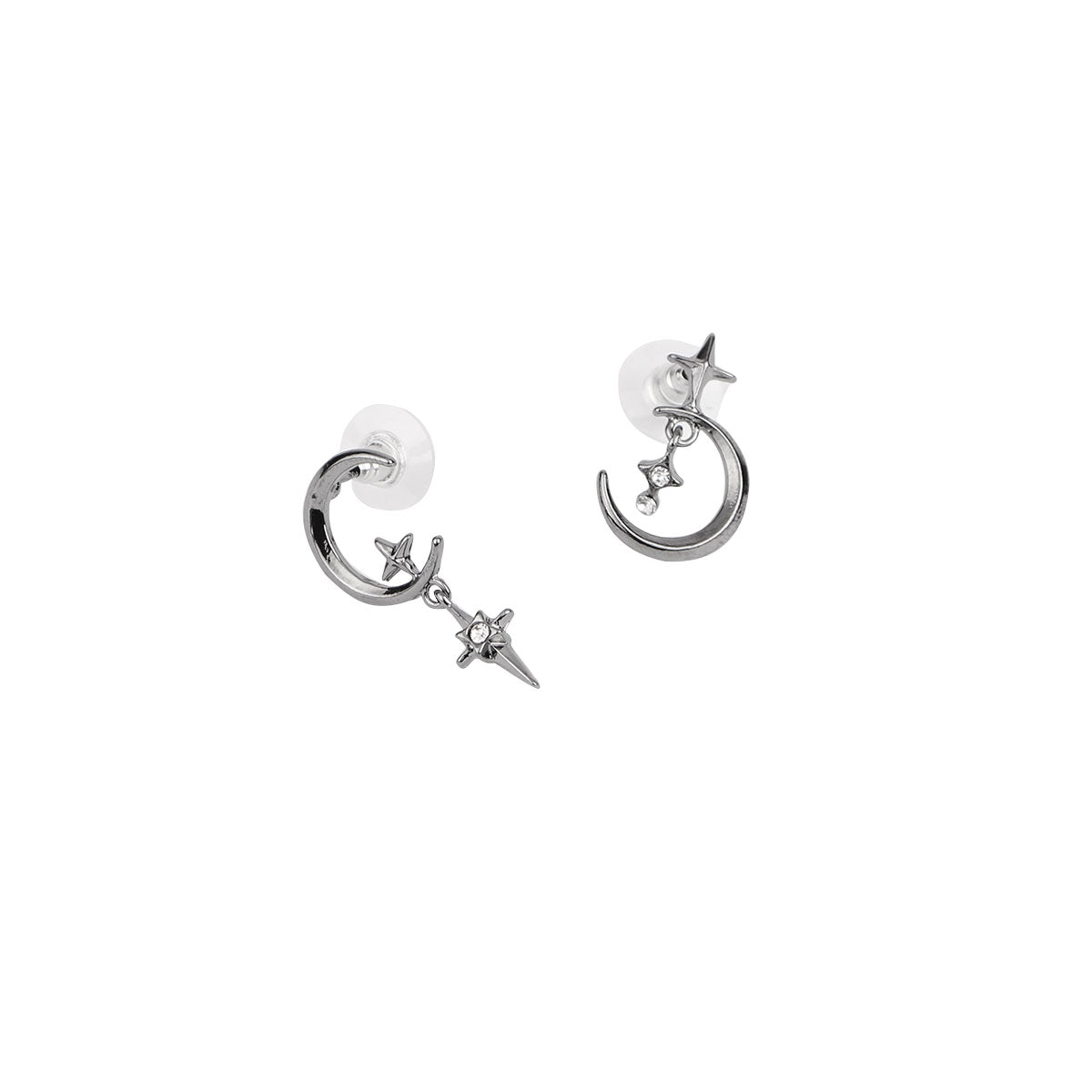 Celestial Star Drop Hoop Earrings